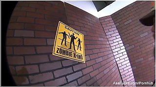 Behind The Scenes From Asa Akira Vs. Zombie Shoot