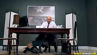 Lana Mars' Office Passion Ignites Interracial Intense Heat