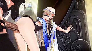 3D animated hentai scene with The Lady Gamer getting banged in a cartoon fantasy