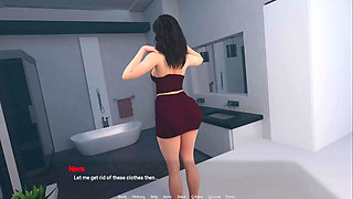 A Bath with Stepmom- Away From Home 3D Porn Gameplay