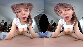 Tiny Japanese babe hardcore spitroasted