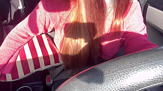 Sexy Car Ride with Artemisia Love While She Flash Her Big Horny Boobs