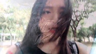 Asian School Girl Goes Wild Camping with Seniors