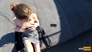 Petite Brunette Teen Explores Intense Outdoor POV Hardcore
