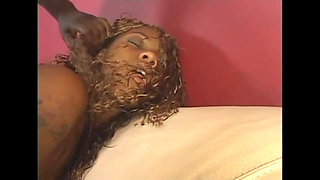 Young Ebony with Nice Tits Fucked and Cumshot in Mouth by a Monster Black Cock