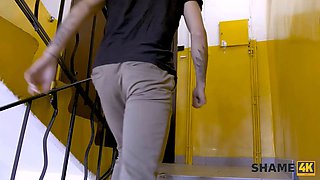 Shame4k. seducing stellar mature for sex was not so hard for schoolgirl programmer