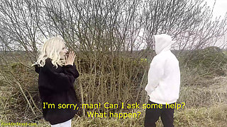 Teen Gets Rough Fucked in Car During Roadside Assistance