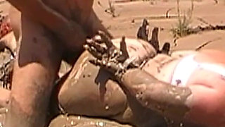 Julie Fucked Like a Mud Pig - Dress Destroyed, Lingerie, Pounded, Hogtied, Face in the Mud