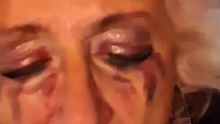 Tears Streaming Toe Sucking Orgasm - Mature Foot Addict Cums Hard