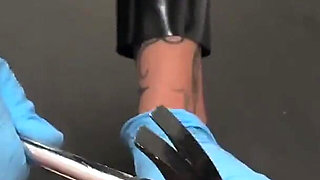 Hammering His Balls to the Wood Board, Fucking That Dick & Pissing on It (pov)