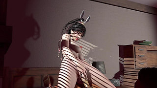 3D Horny Slut Cosplay Model Wearing Sexy Dress Got Fucked so Hard