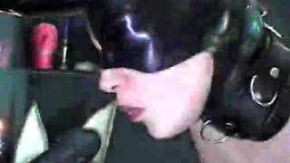 Classic German Euro BDSM Sex - Fetish hardcore in leather and chains with deepthroat blowjob