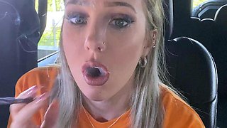 Solo masturbation of a beautiful amateur blonde