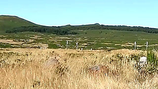 Sapphira Peeing in Front of the Camera