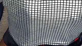 Sticking Out My Tanned Butt and Spreading My Ass