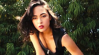 Nude teen cools herself down in the pool