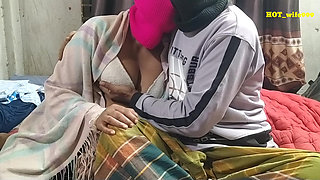 Village wife with husband first time romance in Farm house