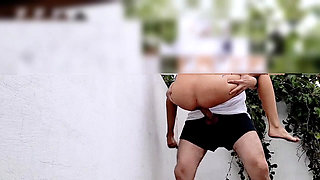 Too small is found in the park by a big man to fuck her in silence