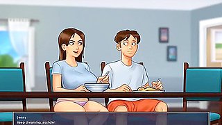 Car Toon - Stepsis Wants Stepbros Huge Dick- Summertime Saga