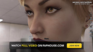 Dreams of Desire  Slutty short hair MILF in high heels seduced to suck cock in restaurant's bathroom  Part 8