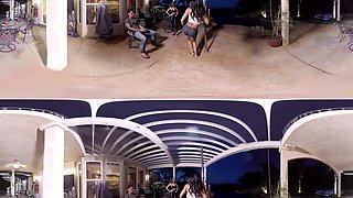 Pool Side Pole Dancing (Voyeur) - Interracial Voyeur Sex