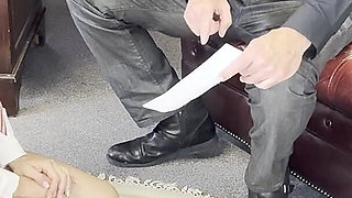 Student Disciplined by Mr J: Hard Over-the-knee Spanking