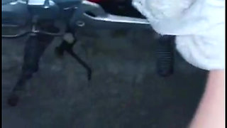 My neighbor's wife's smooth ass gets her pussy in a narrow alley