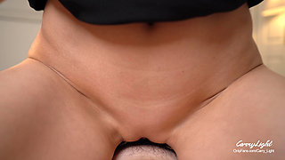 Step Mom Caught Step Son Jerking off and help him to Cum Quick  Grinding and Rubbing CarryLight