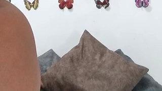 Mature Girl Dressed as a Schoolgirl Drills Her Wet Pussy with a Dildo