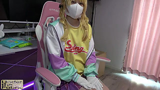 Fluffy Natural G Cup Maria Takes on a Playful Cosplay Foot Tease Challenge.