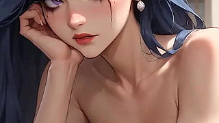 Blue Hair & Office Bliss: Autumn Solo Seduction