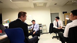 Group sex hardcore double blowjob swallowing cum