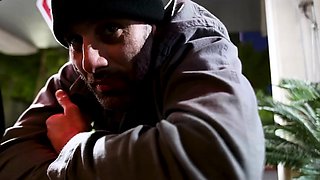 Showing amazing ass in the desert