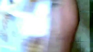 Latina Anal Play in the Bathroom