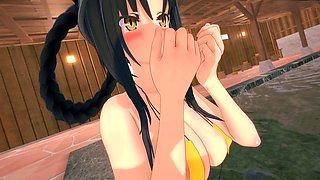 Dxd, animation, bikini