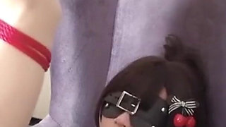 Mz04 - Orgasm Training with Pantyhose and Red Rope Binding