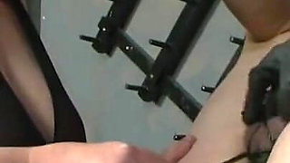 Humiliating dildo fucking