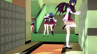 Rias Watch Akeno Fucking and Xenovia & Koneko Lesbian Sex - Dxd Ntr Madness Series
