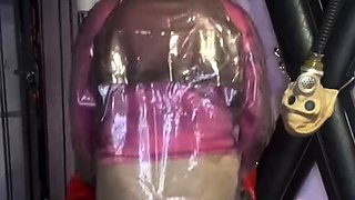 Angela amateur fetish blowjob in latex