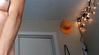 Small tit girl loves to masturbate