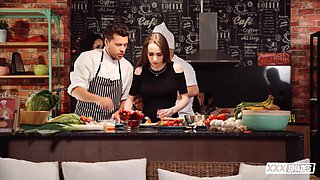 Angel Rush's Steamy Kitchen Affair Fuels Wild Passion