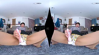 Close-Up Pantyhose & Foot Fetish VR - MAX-A