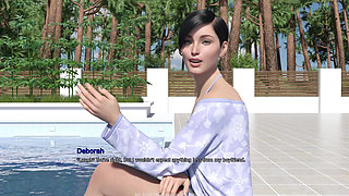 My Dorm 253: Daphne-scarlett Nude Pool Swim & Debbie-mark Talk