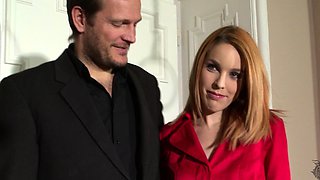 Redhead blowjob fun