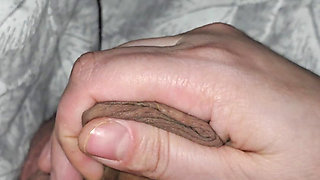 Step mom hand pulled out step son dick without shame and handjob