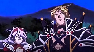 Hot busty anime teens flying around