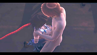 Final Fantasy X-2 Hentai - Yuna Handjob and Boobjob - Japanese Asian Manga Anime Film Game Porn