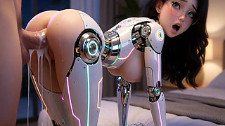 In the near future, robots will give you the best orgasm of your life (AI-generated).