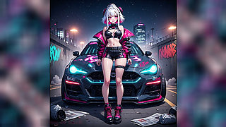 Gol Anime Hot Cars and Hot Girls