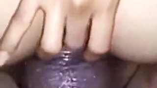 Young Girl Riding Her Friend, Takes It Out of Her Vagina and Puts It in Her Ass